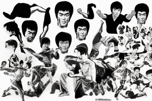 bruce lee tattoo idea