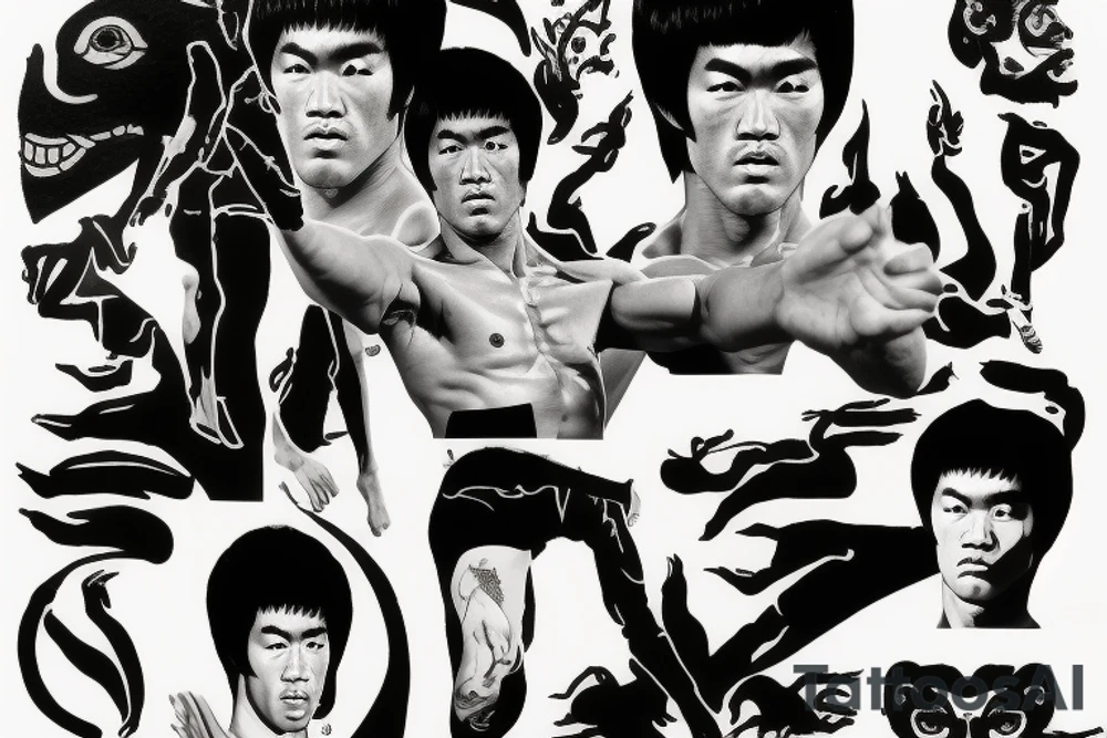 bruce lee tattoo idea