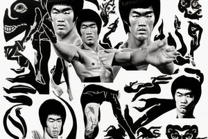 bruce lee tattoo idea