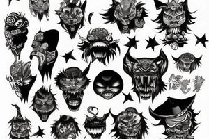 oni ungry tattoo idea