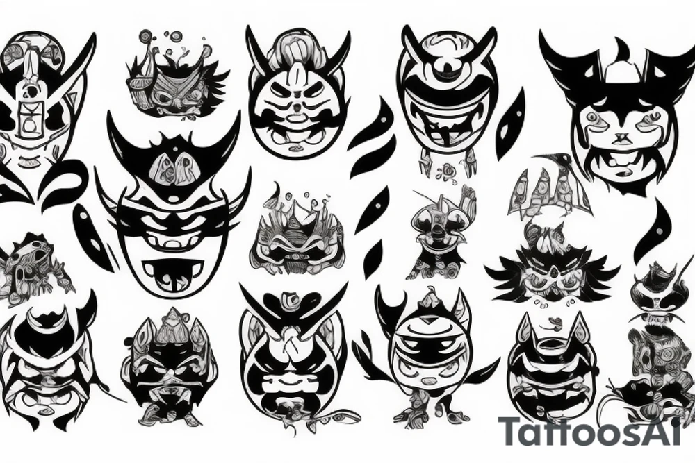 oni ungry tattoo idea