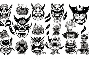oni ungry tattoo idea