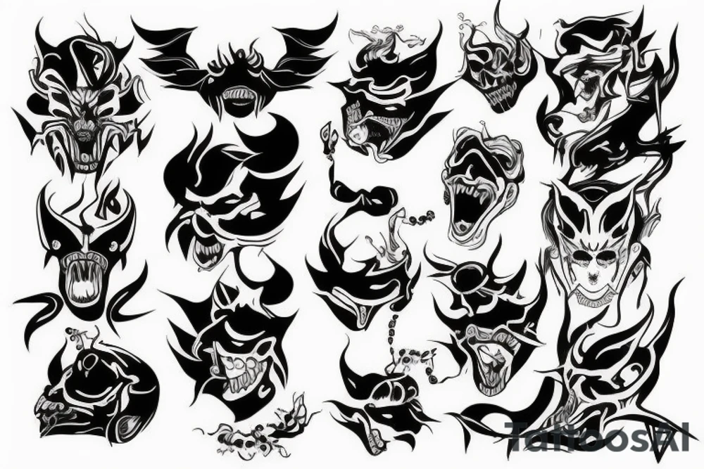 demonio tattoo idea