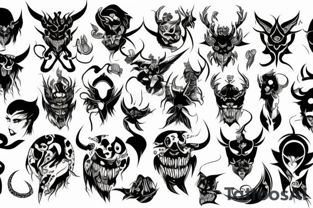 demon tattoo idea