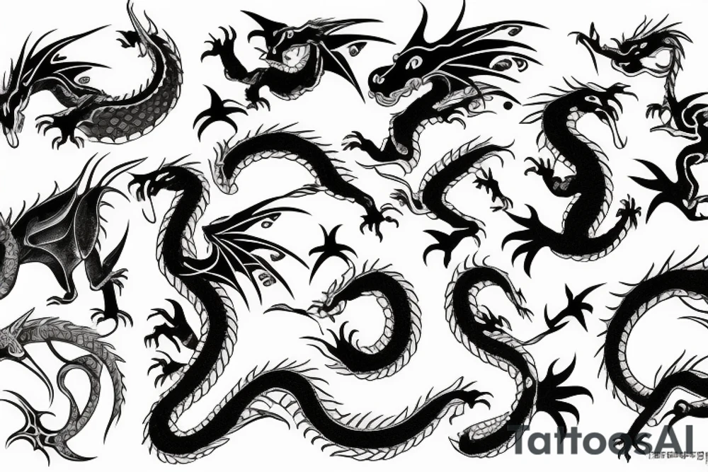 dragon tattoo idea