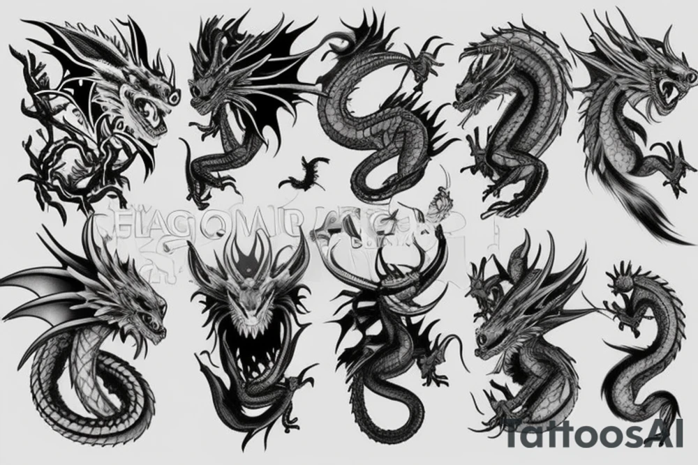 dragon tattoo idea