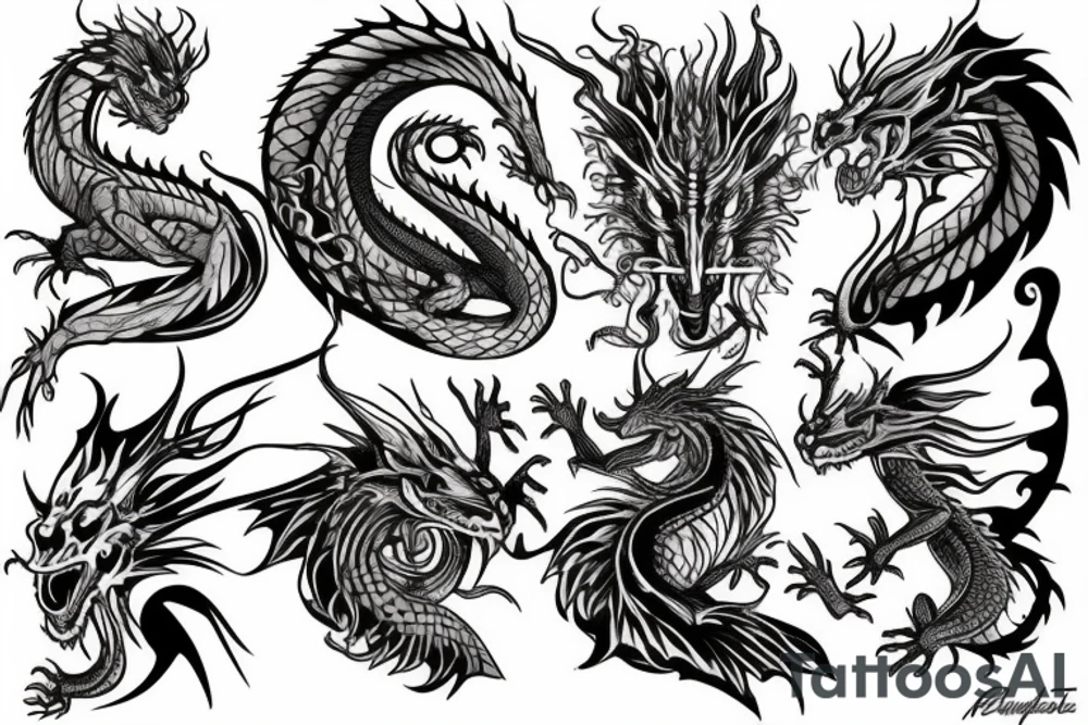 dragon tattoo idea