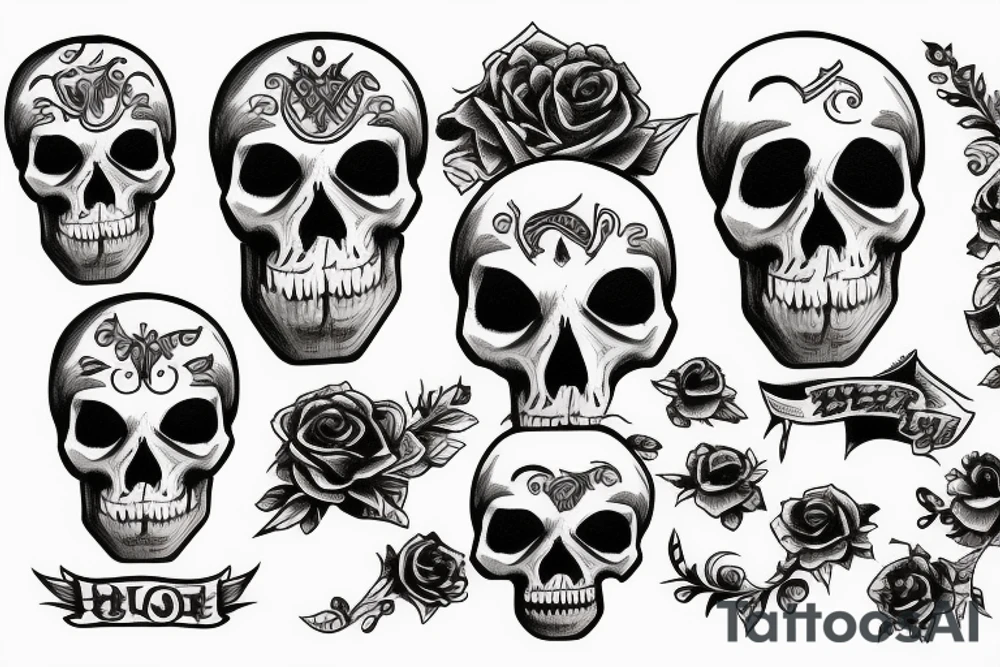 skull tattoo idea