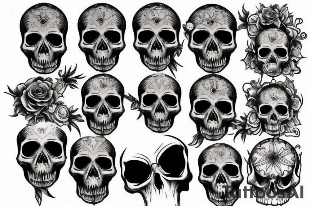 skull tattoo idea