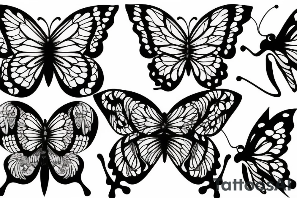 butterfly, rib tattoo tattoo idea