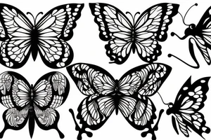 butterfly, rib tattoo tattoo idea