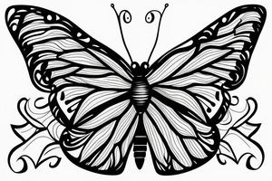 butterfly, rib tattoo tattoo idea