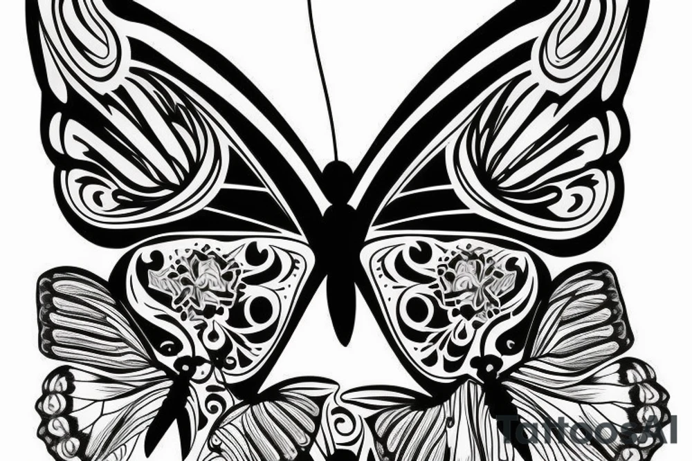 butterfly, rib tattoo tattoo idea