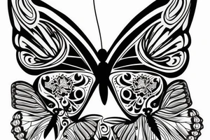 butterfly, rib tattoo tattoo idea