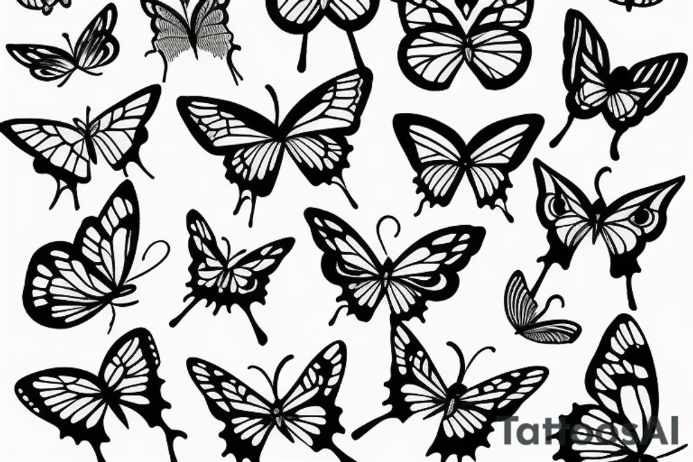 small butterfly tattoo idea
