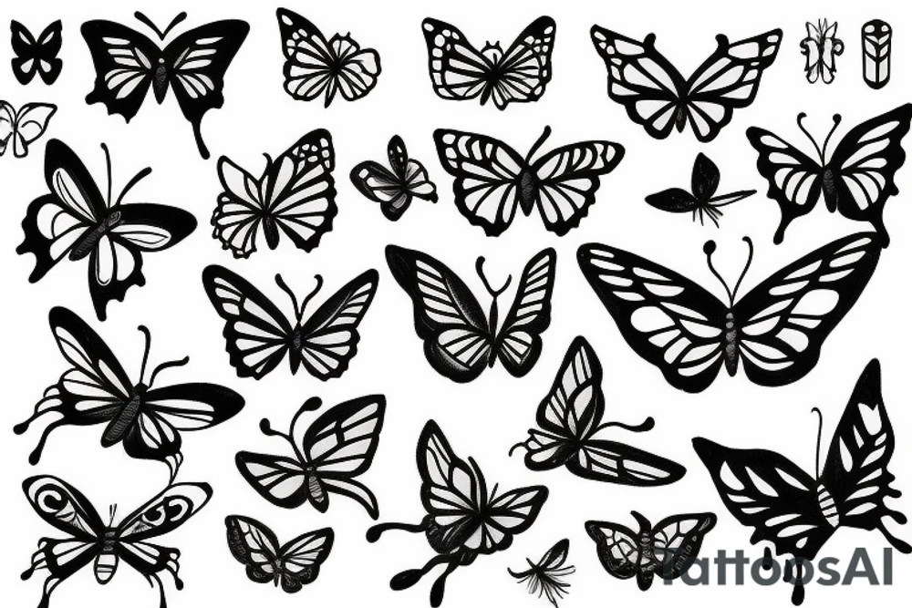 small butterfly tattoo idea
