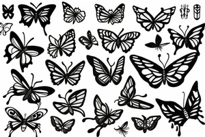 small butterfly tattoo idea