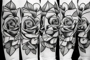 roses with butterfly , forearm tattoo tattoo idea