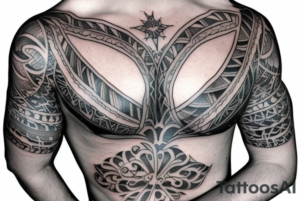 roman chest tattoo tattoo idea