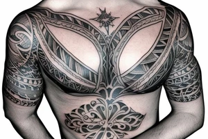 roman chest tattoo tattoo idea