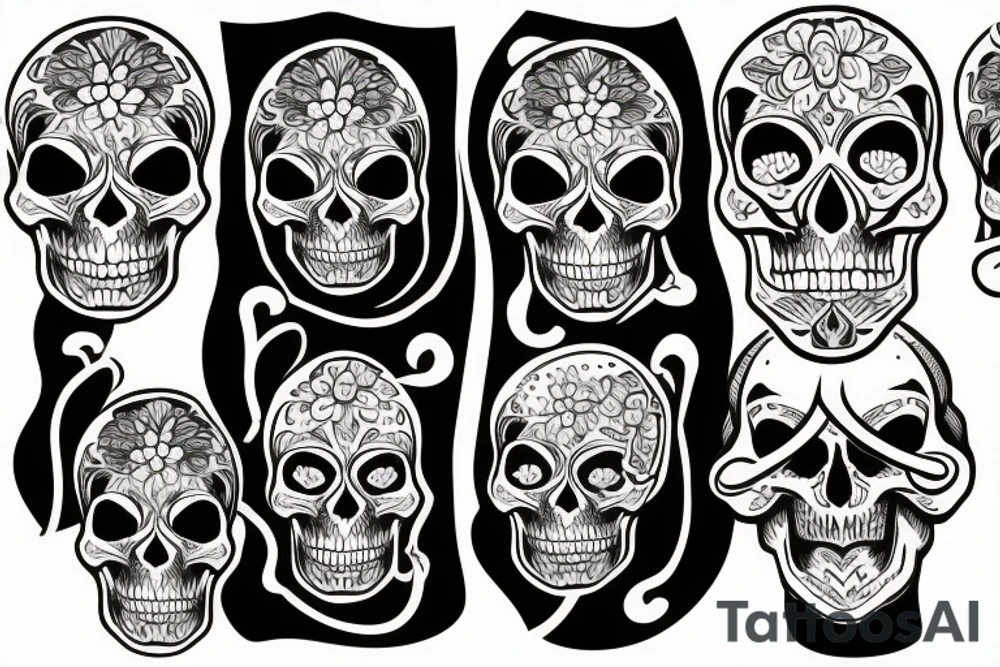skull, gym tattoo idea