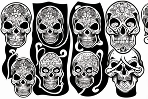 skull, gym tattoo idea