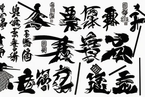 samurai watching the sunset tattoo idea