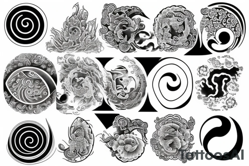Yin yang tattoo idea