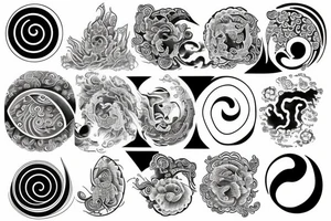 Yin yang tattoo idea