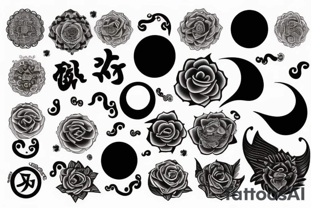 Yin and yang tattoo idea