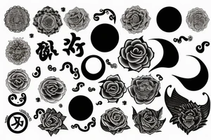 Yin and yang tattoo idea