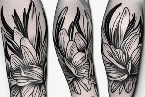 I want a Half sleeve on forearm with Lilies tattoo idea