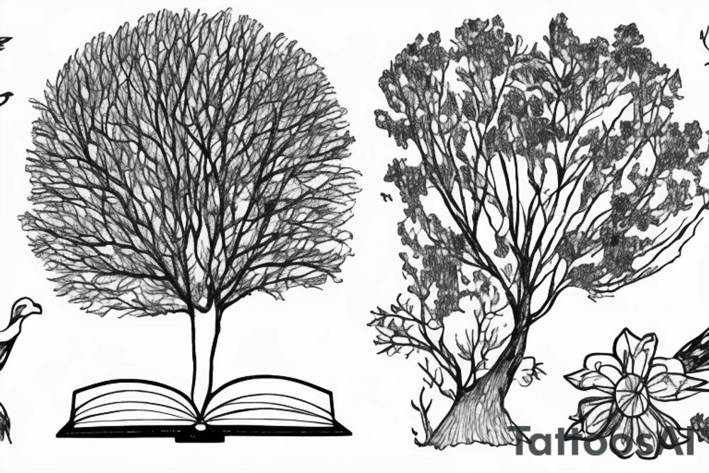 Screenshot 2023-07-31 at 11.39.15 am.png

Description New v2.0_full
A book with a tree and drawings
asticaVision v2.0 full
a book with a tree and drawings (1.00%)
a black and white drawing of an open book with flowers and birds (1.00%)
a black and white sun with rays (1.00%)
a black and white cat's face (1.00%)
a black and white drawing of a book (1.00%)
a circle with a line (1.00%)
a black and white image of flowers and stars (1.00%)
a black and white drawing of a dragon (1.00%)
a drawing of a turtle (1.00%)
a drawing of a book (1.00%)
GPT-S Description Preview
This is a black and white drawing of an open book with flowers, birds, stars, and other intricate details. The book has a tree on the left side with its branches reaching up to the top of the page. On the right side of the page there are several small drawings including a sun with rays, a dragon, a turtle, and what appears to be a cat's face. In addition to these images there is also an abstract circle with lines inside it near the center of the page. All together this image creates an interesting composition that could be used for many different purposes such as illustrating stories or providing inspiration for artwork. tattoo idea