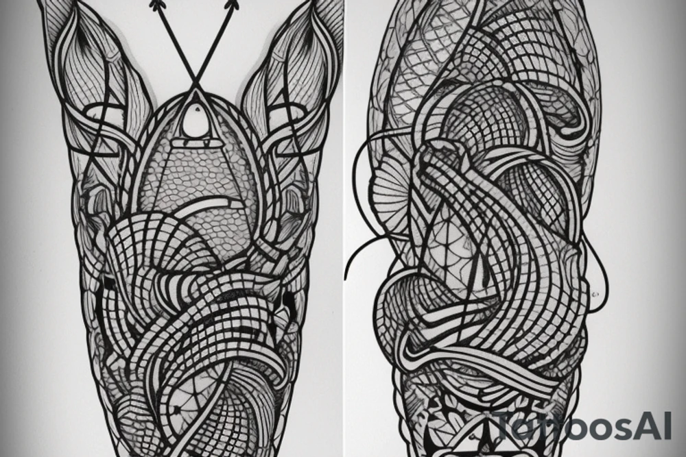 albuferenc boat with a mast tattoo idea