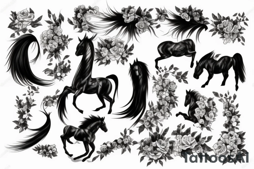 horse tattoo idea