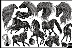 horse tattoo idea