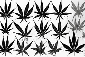 marijuana tattoo idea