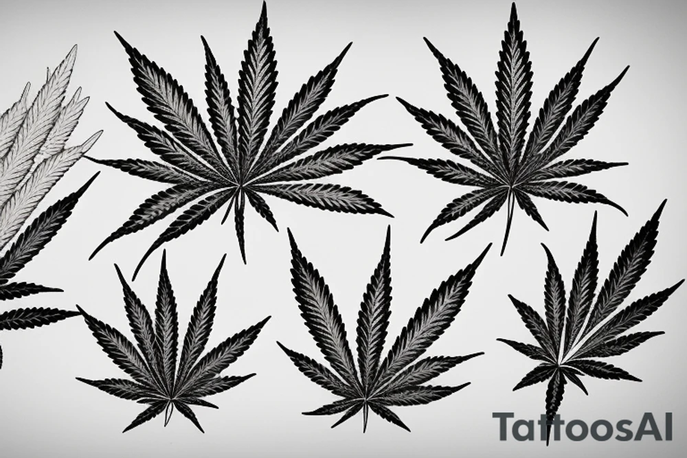 marijuana tattoo idea