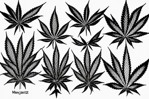 marijuana tattoo idea