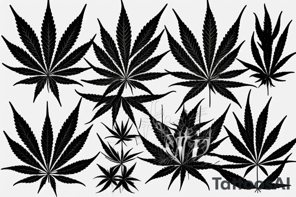 marijuana tattoo idea