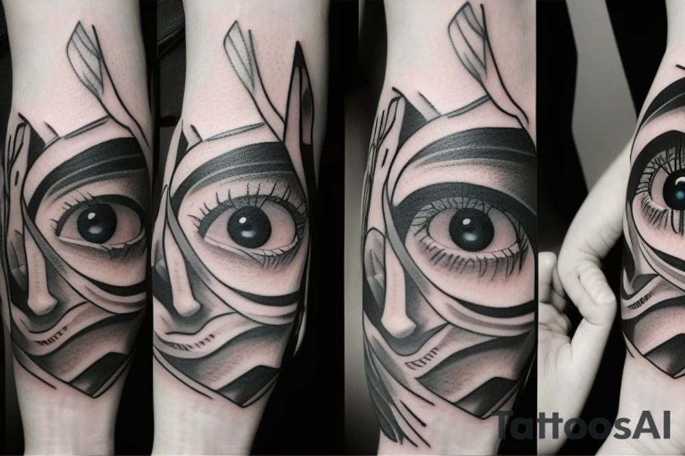 beautiful eyes tattoo idea