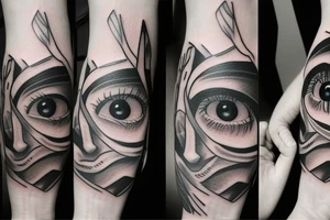 beautiful eyes tattoo idea