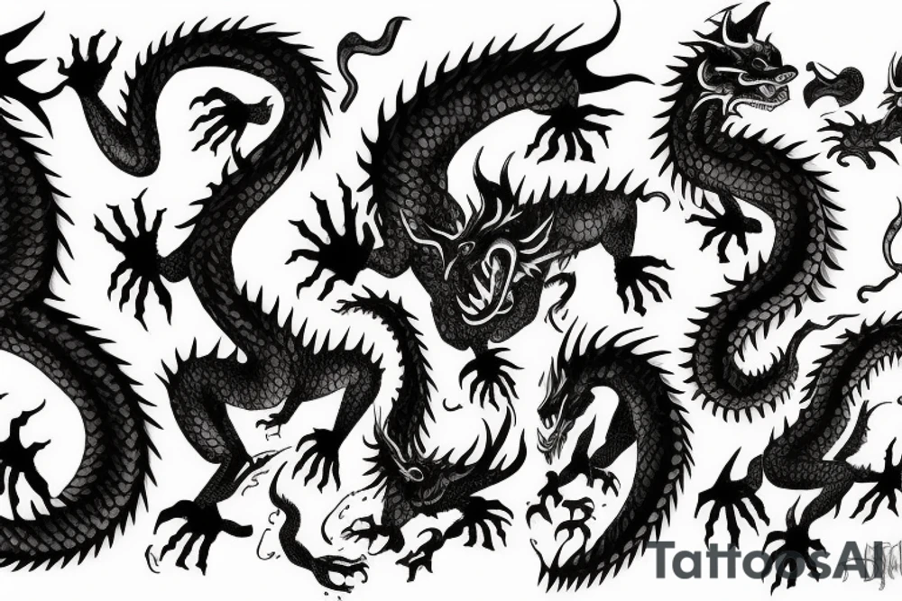 dragon beast tattoo idea