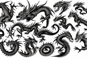 dragon beast tattoo idea