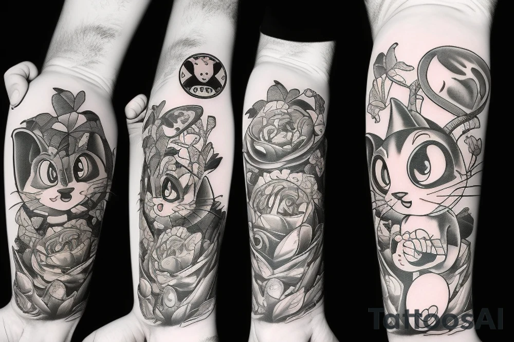 Tom and Jerry tattoo idea