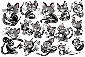Tom and Jerry tattoo idea