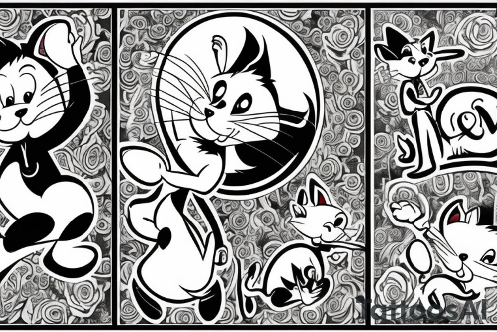 Tom and Jerry tattoo idea