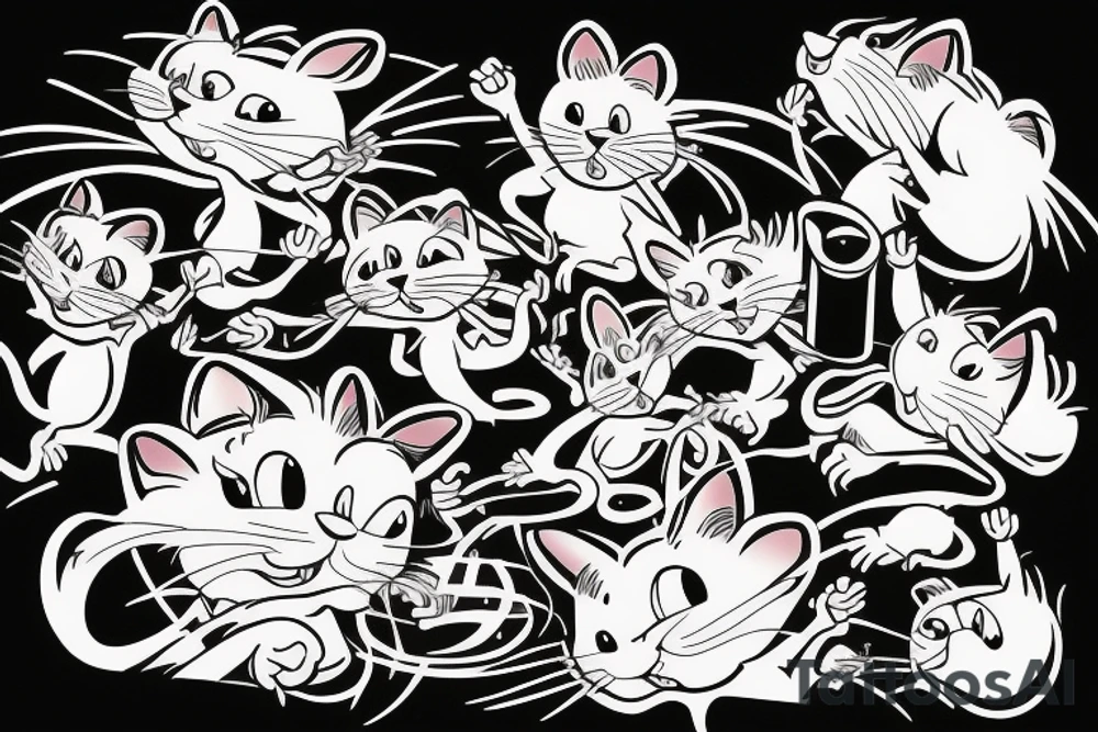 Tom and Jerry tattoo idea
