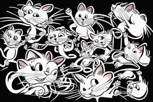Tom and Jerry tattoo idea