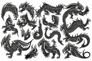 luck dragon tattoo idea
